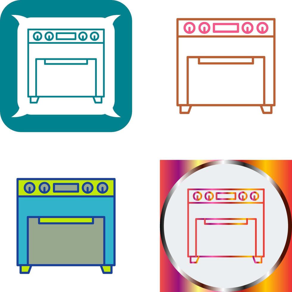 Oven Icon Design vector