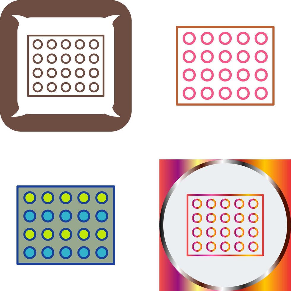 Colored Palette Icon Design vector