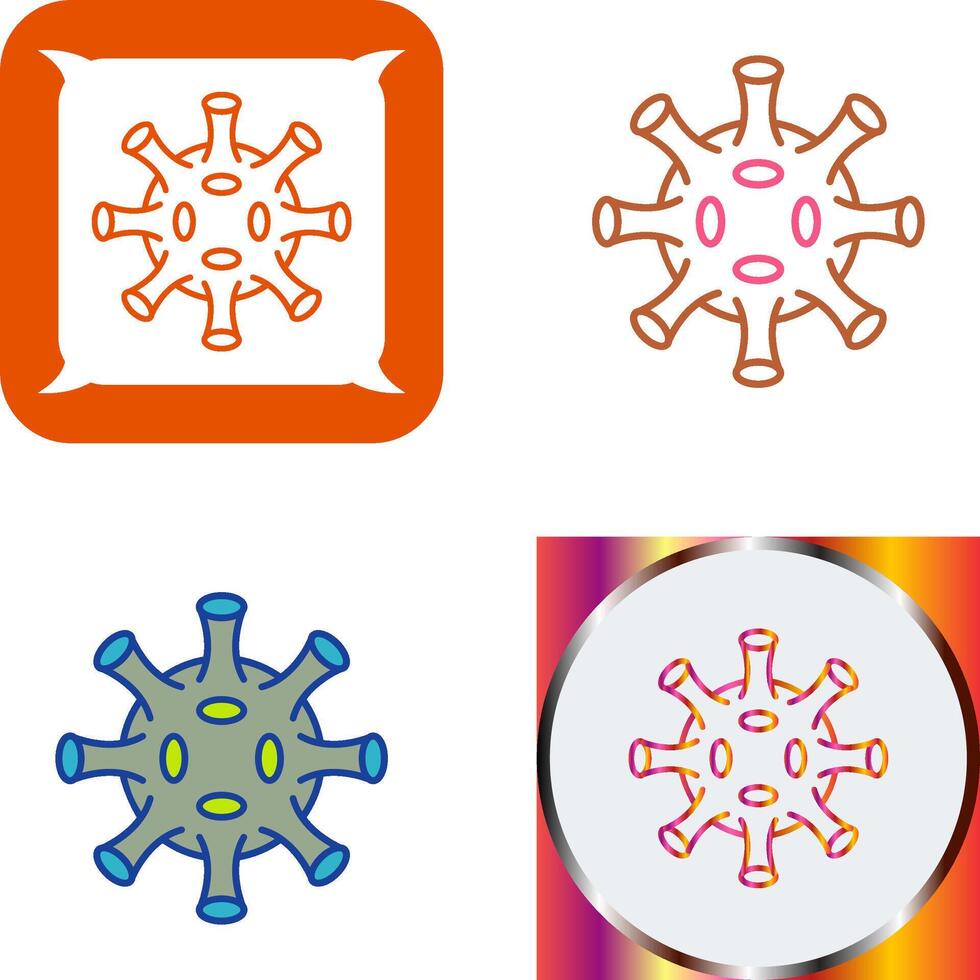 Virus Icon Design vector