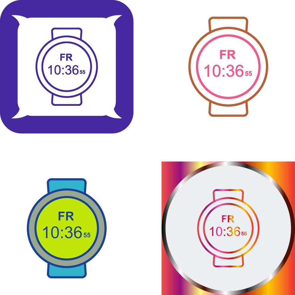 Sports Watch Icon Design vector