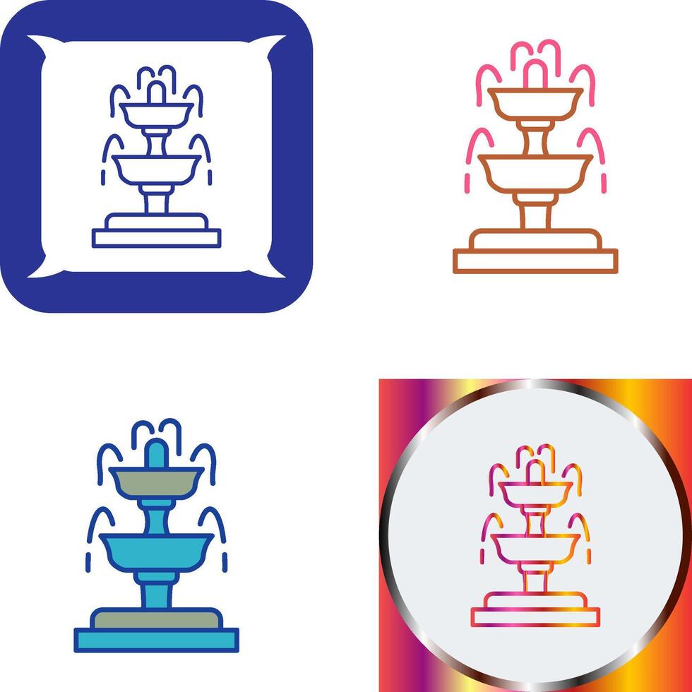 Fountain Icon Design vector