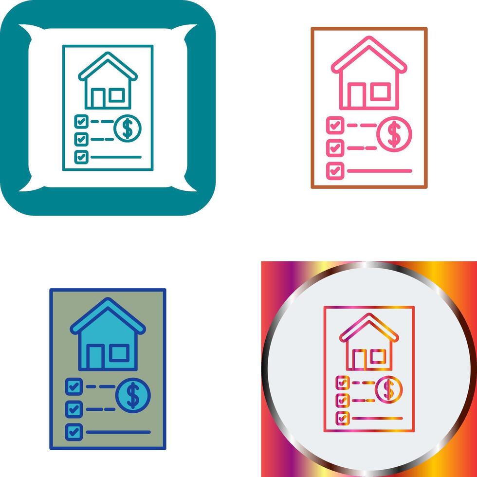 List Icon Design vector