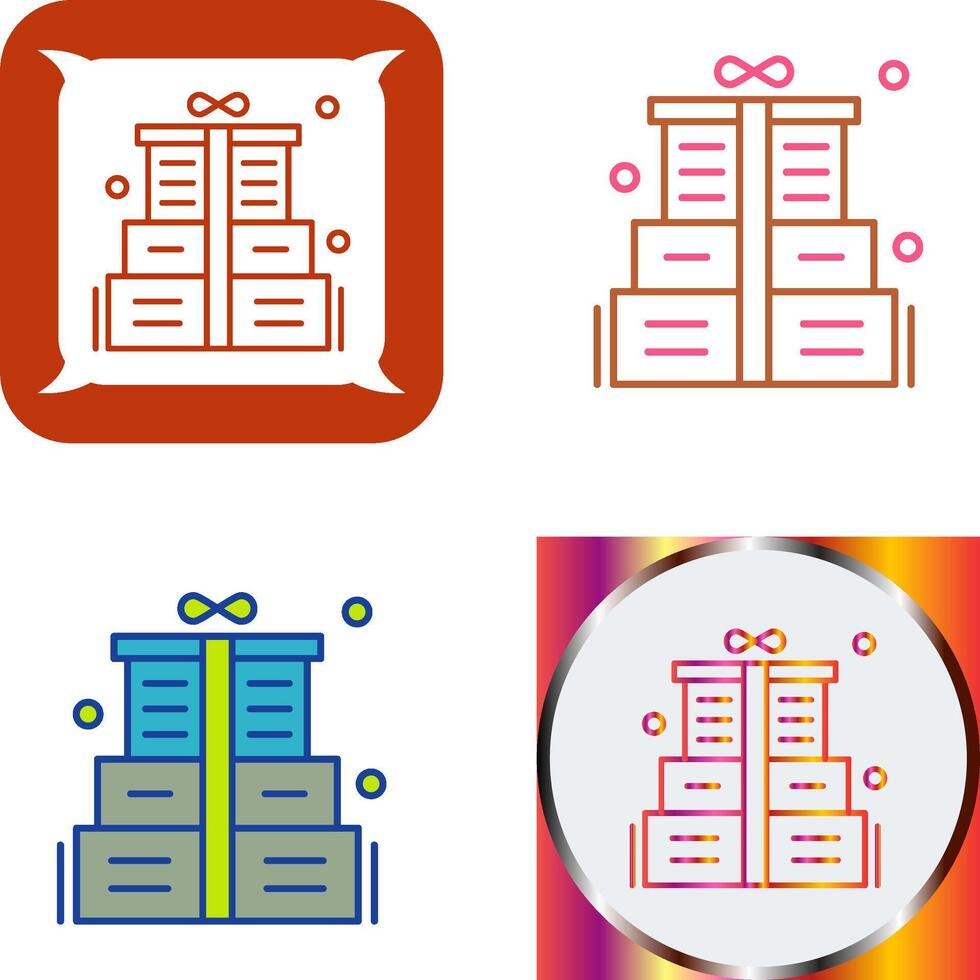 Gift Box Icon Design vector