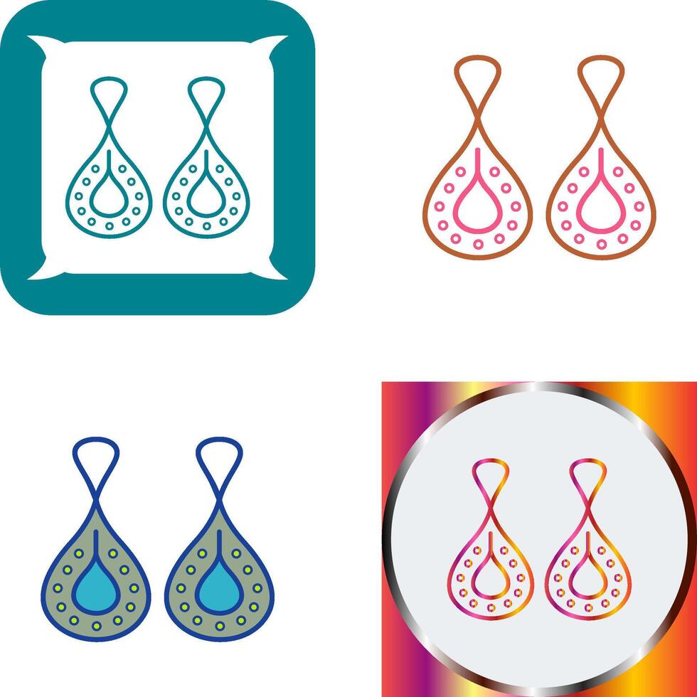Earring Icon Design vector