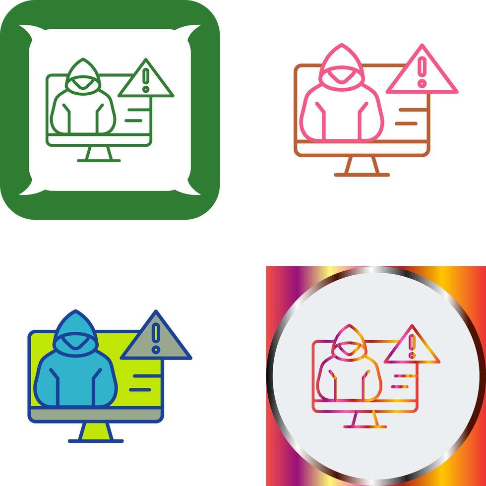 Threat Icon Design vector