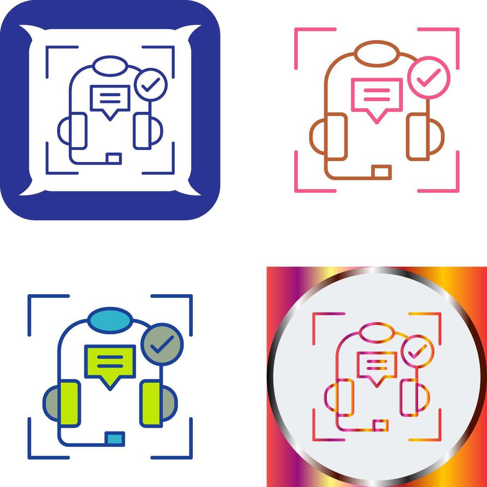 Technical Support Icon Design vector