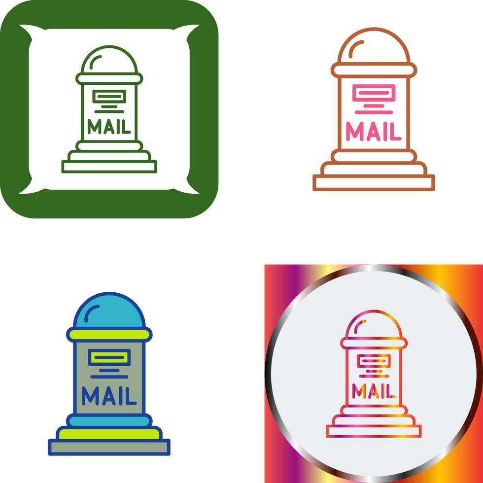 Mail Box Icon Design vector