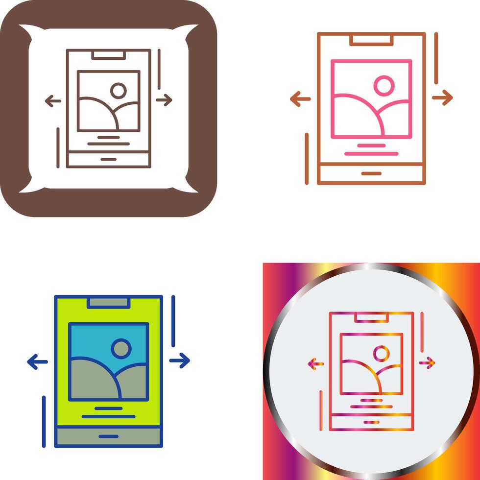 Swipe Icon Design vector