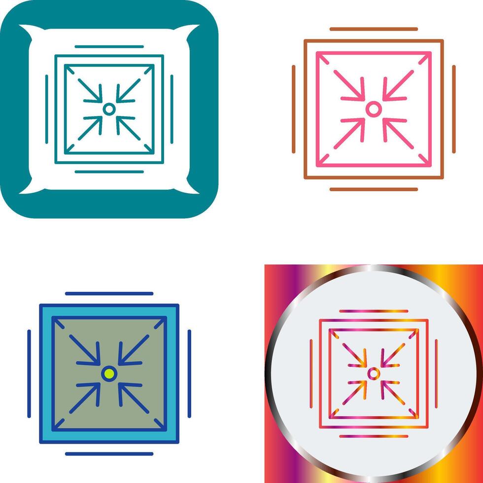Minimize Icon Design vector