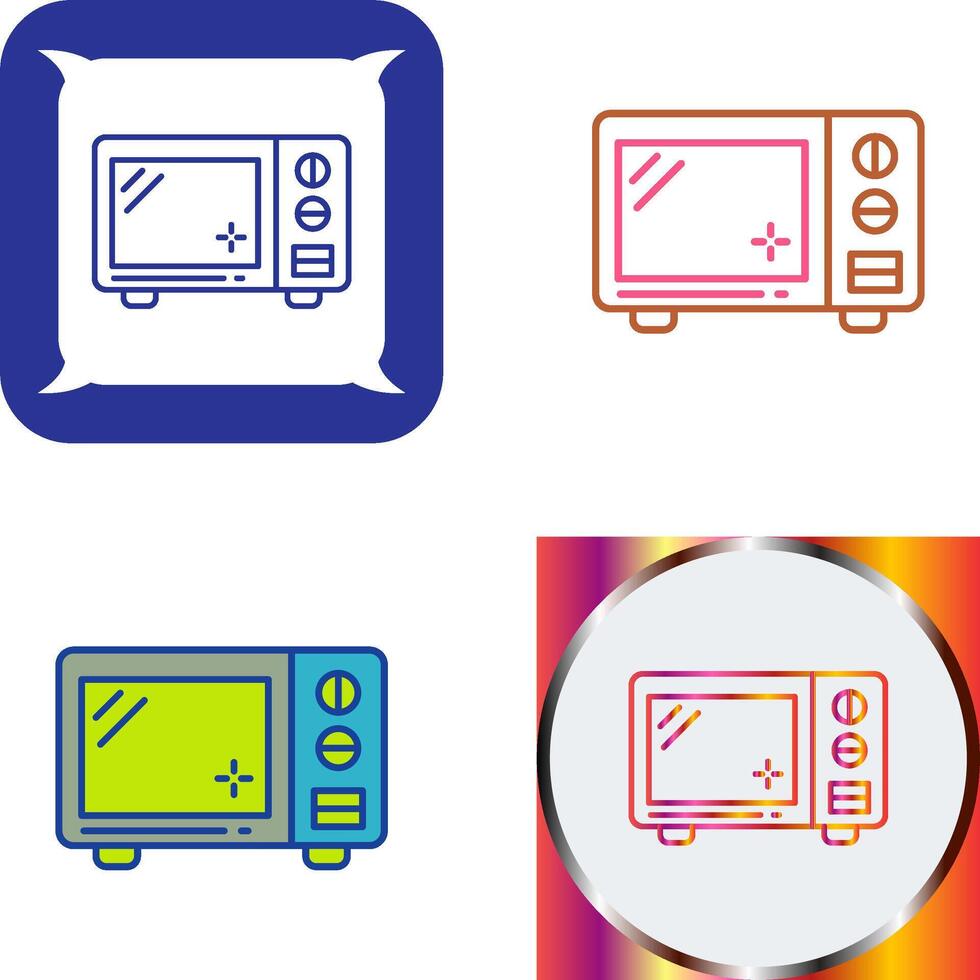 Microwave Icon Design vector