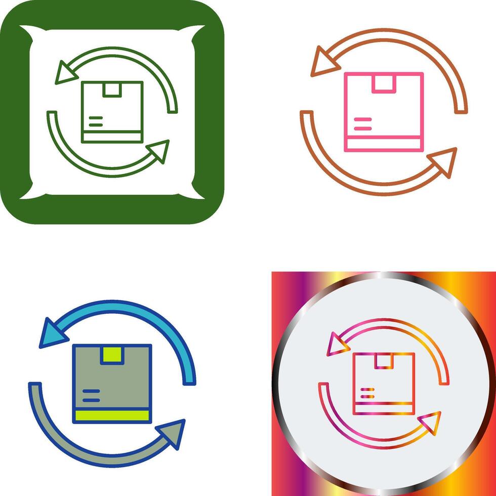 Product Return Icon Design vector