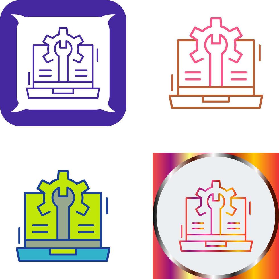 Web Development Icon Design vector