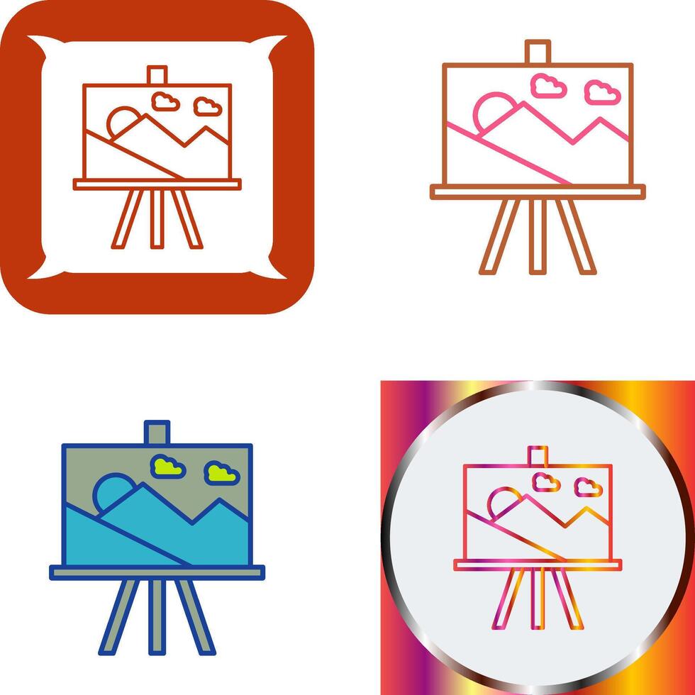 Canvas Icon Design 45580560 Vector Art at Vecteezy