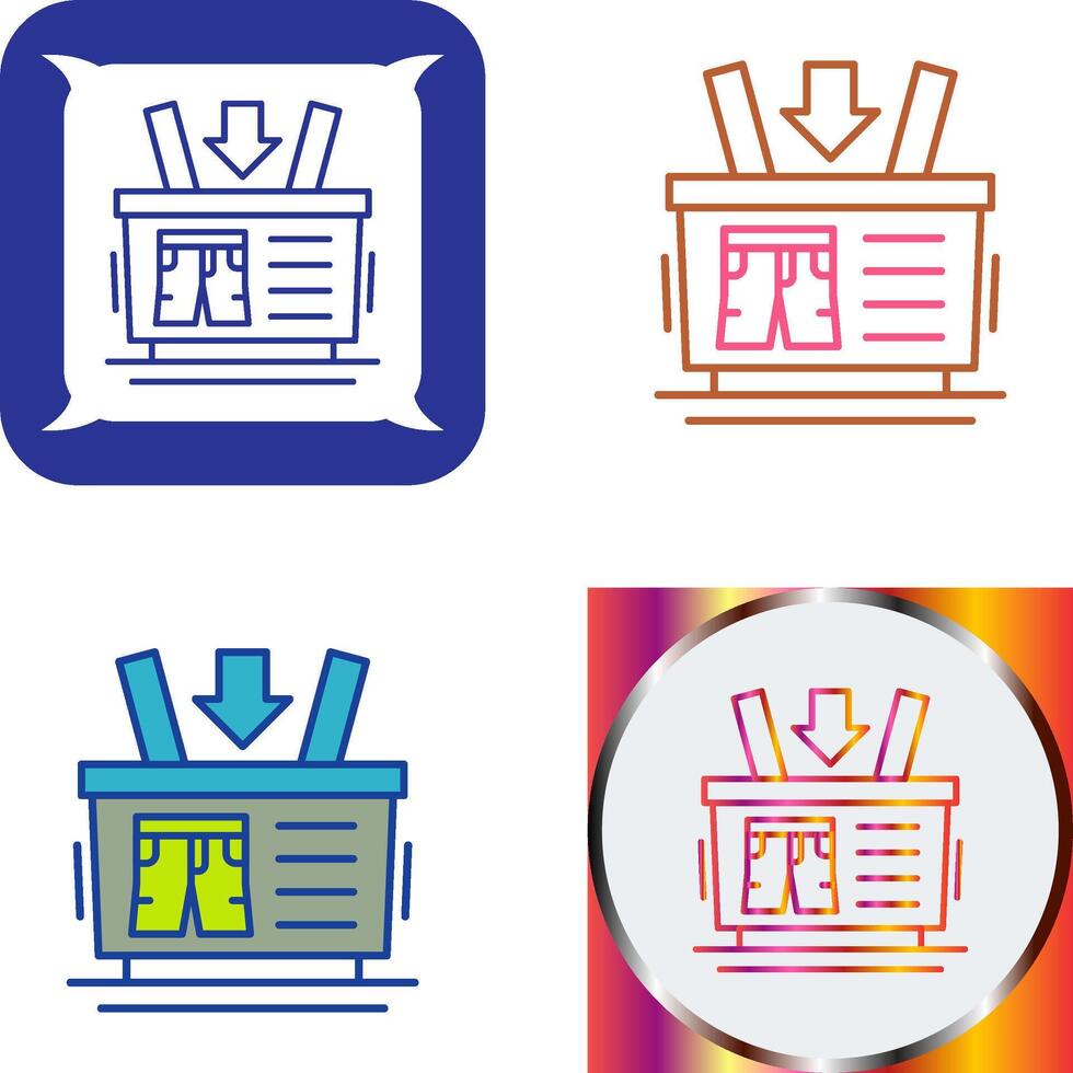 Shopping Basket Icon Design vector