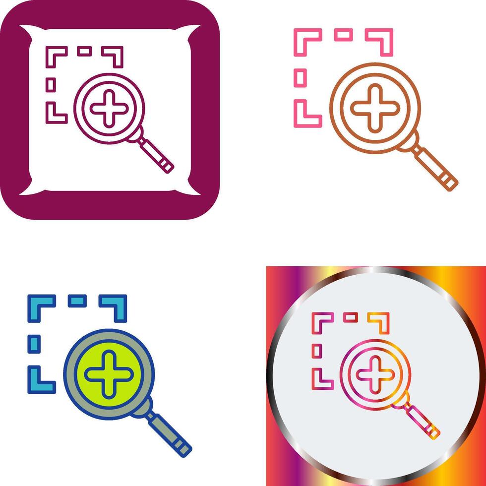 Zoom In Icon Design vector