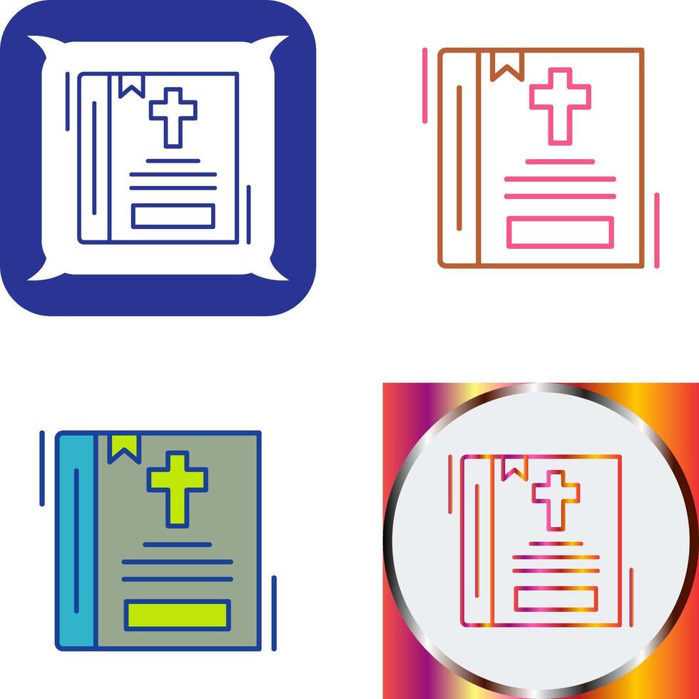 Bible Icon Design vector