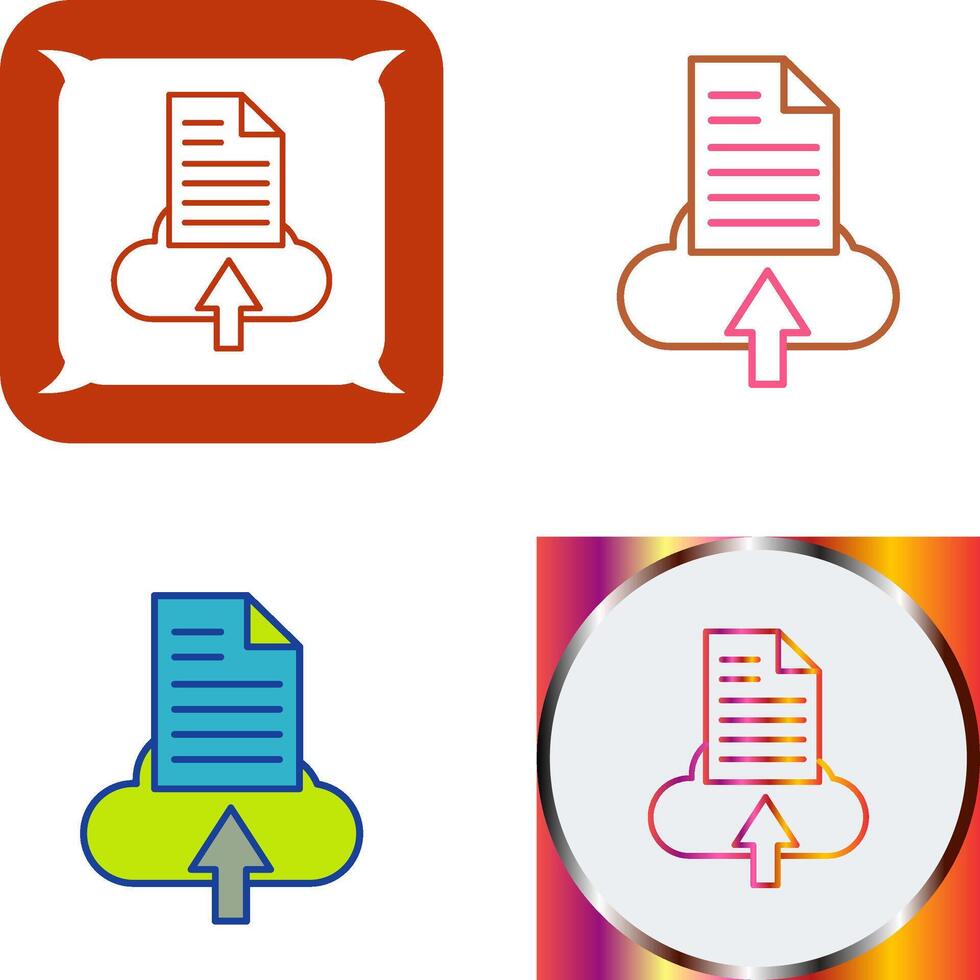 File Upload Icon Design vector