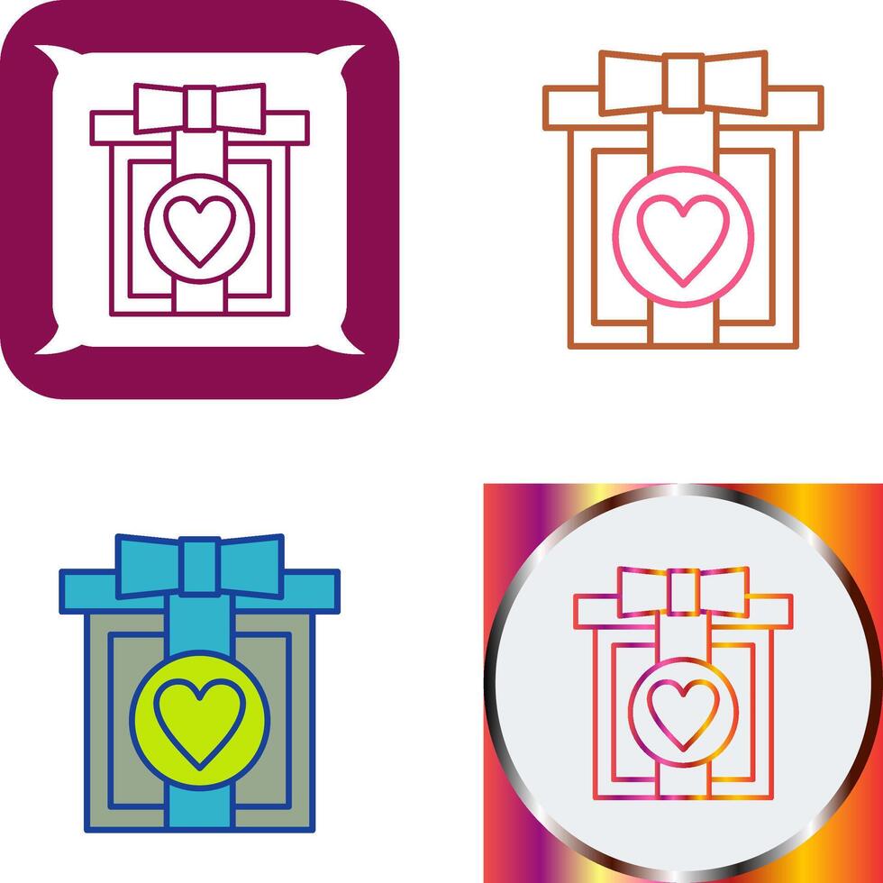 Gift Box Icon Design vector