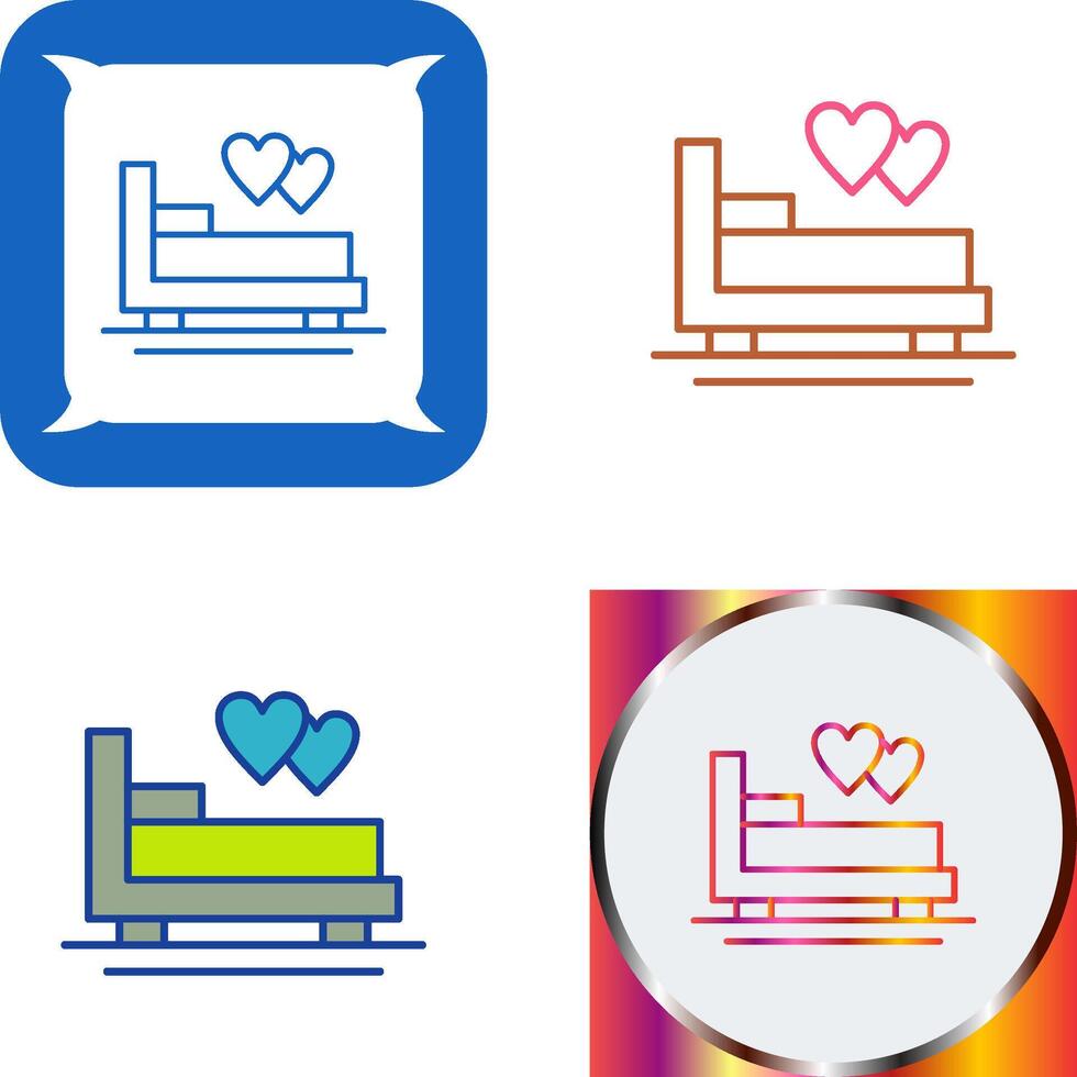 Honeymoon Icon Design vector