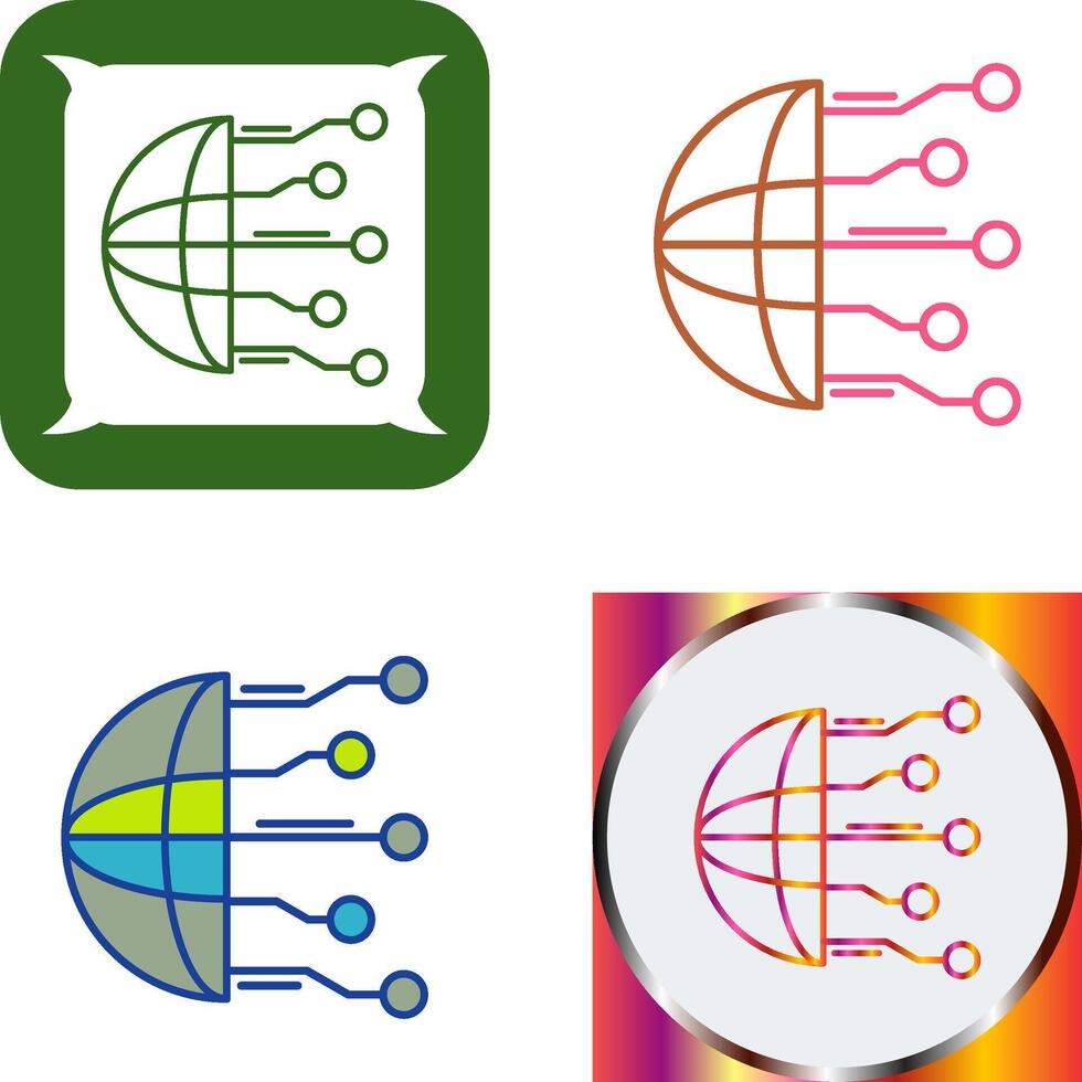 Network Icon Design vector