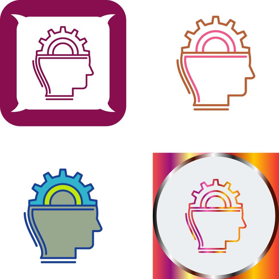 Machine Learning Icon Design vector