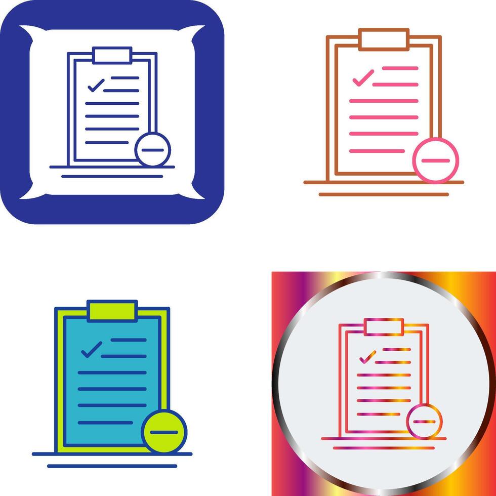 Remove Icon Design vector