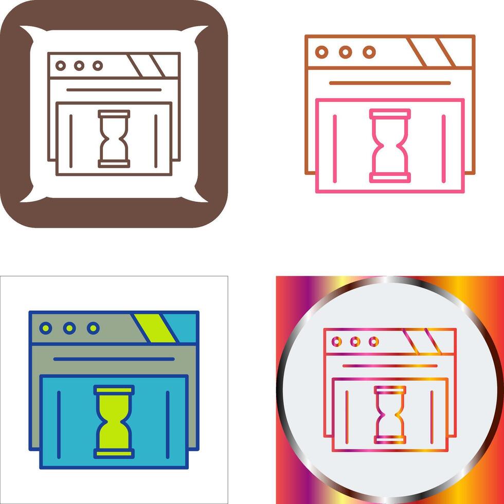 Waiting Icon Design vector
