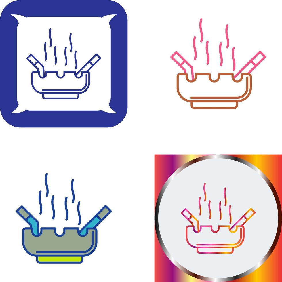 Ashtray Icon Design vector