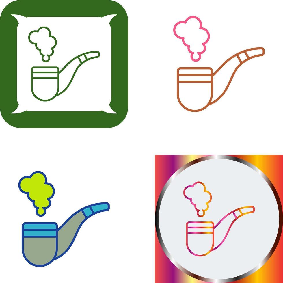 Smoke Pipe Icon Design vector