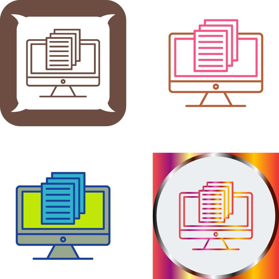 Document Icon Design vector
