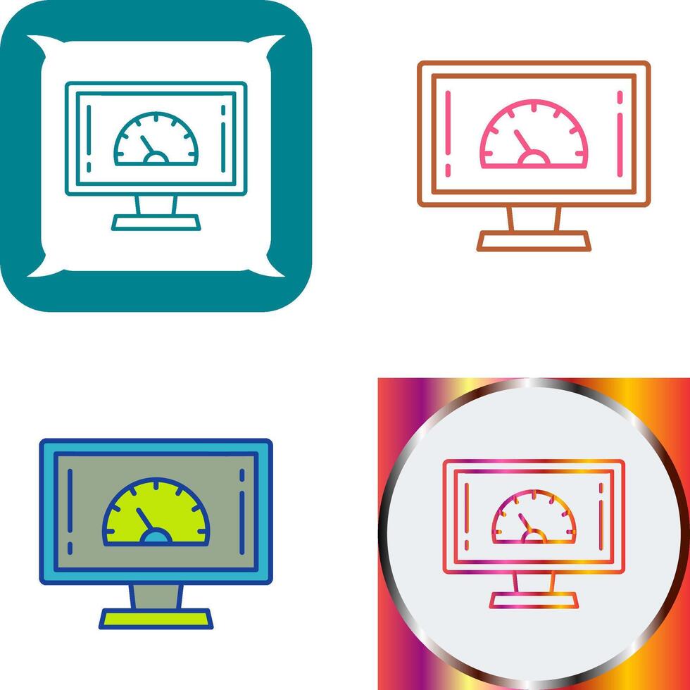 Speed Test Icon Design vector