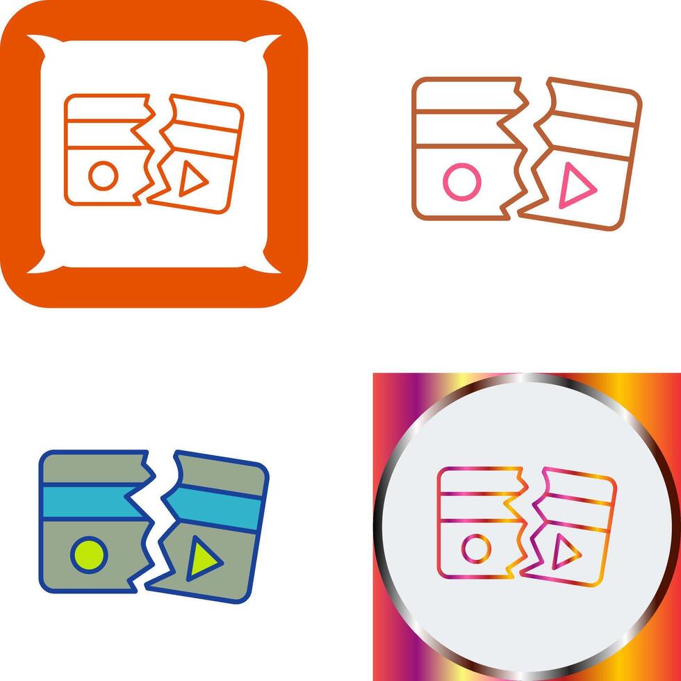 Broken Icon Design vector