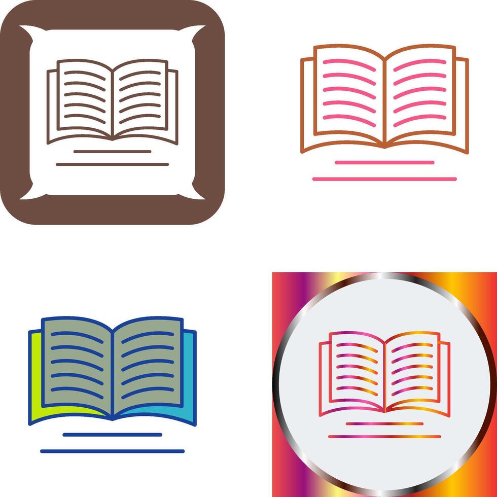 Book Icon Design vector