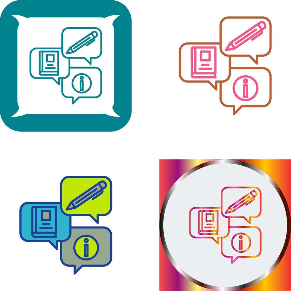 Education Forum Icon Design vector
