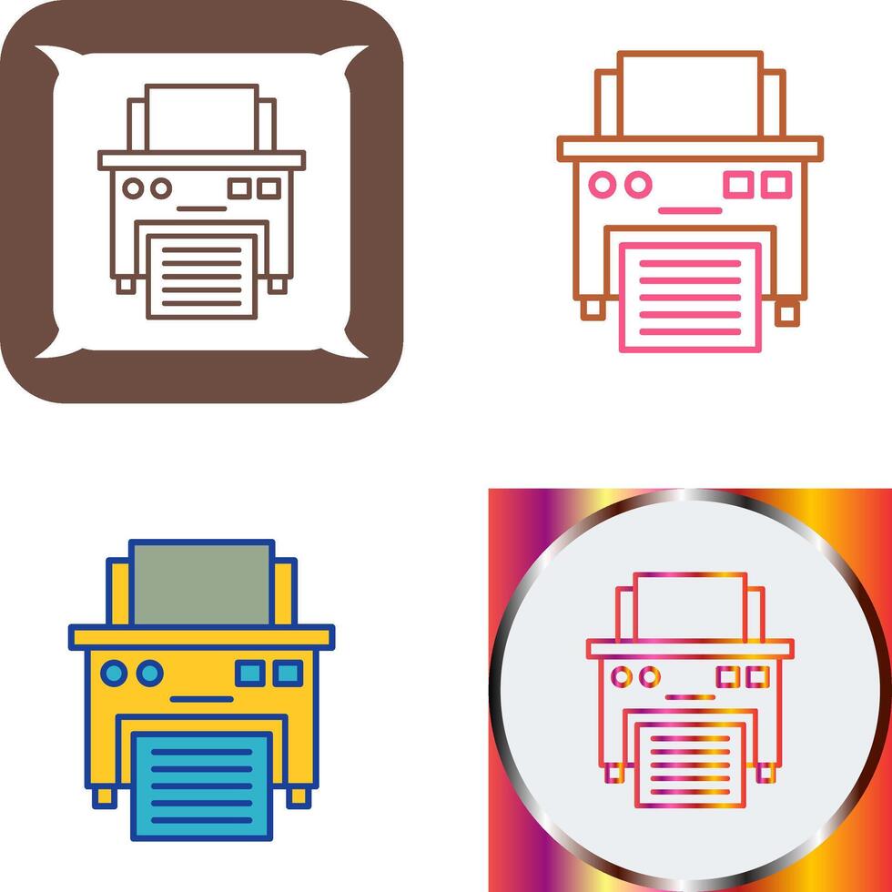 Printer Icon Design vector