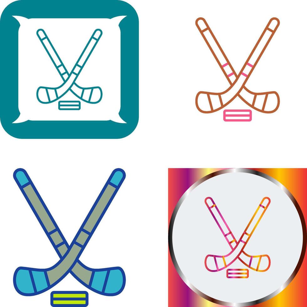 Ice Hockey Icon Design vector