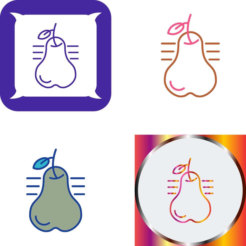 Pear Icon Design vector