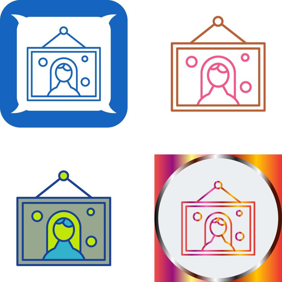 Wedding Photo Icon Design vector
