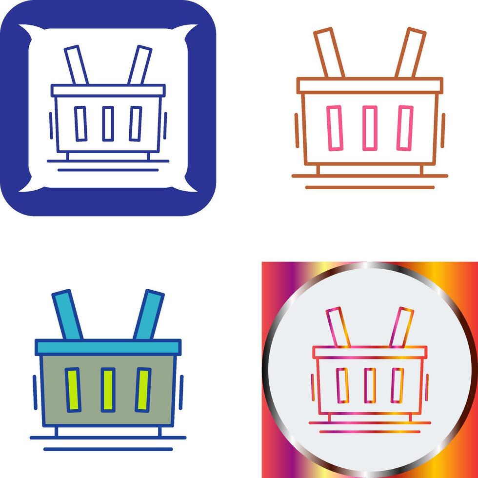 Shopping Basket Icon Design vector