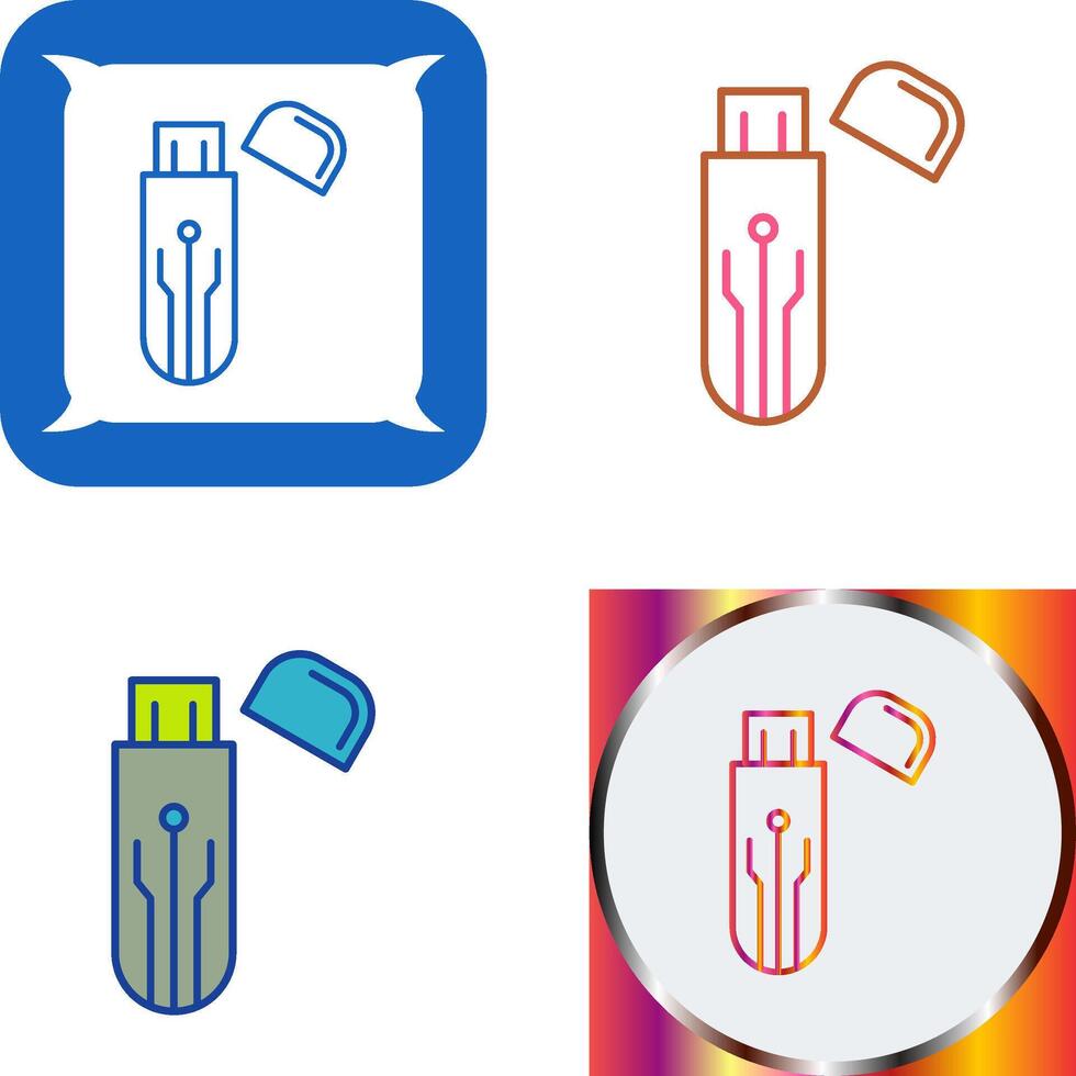 Usb Icon Design vector