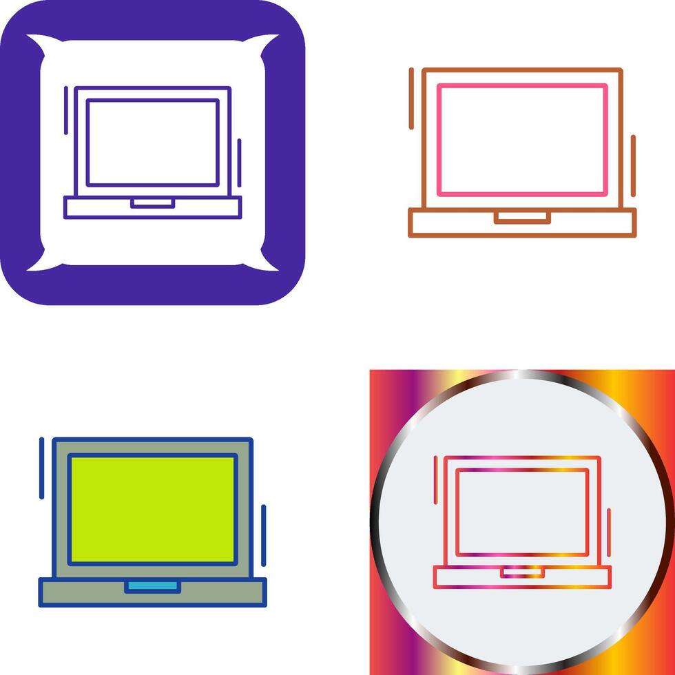 Laptop Icon Design vector