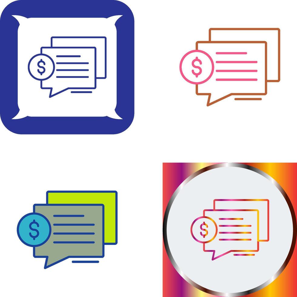 Dialog Icon Design vector