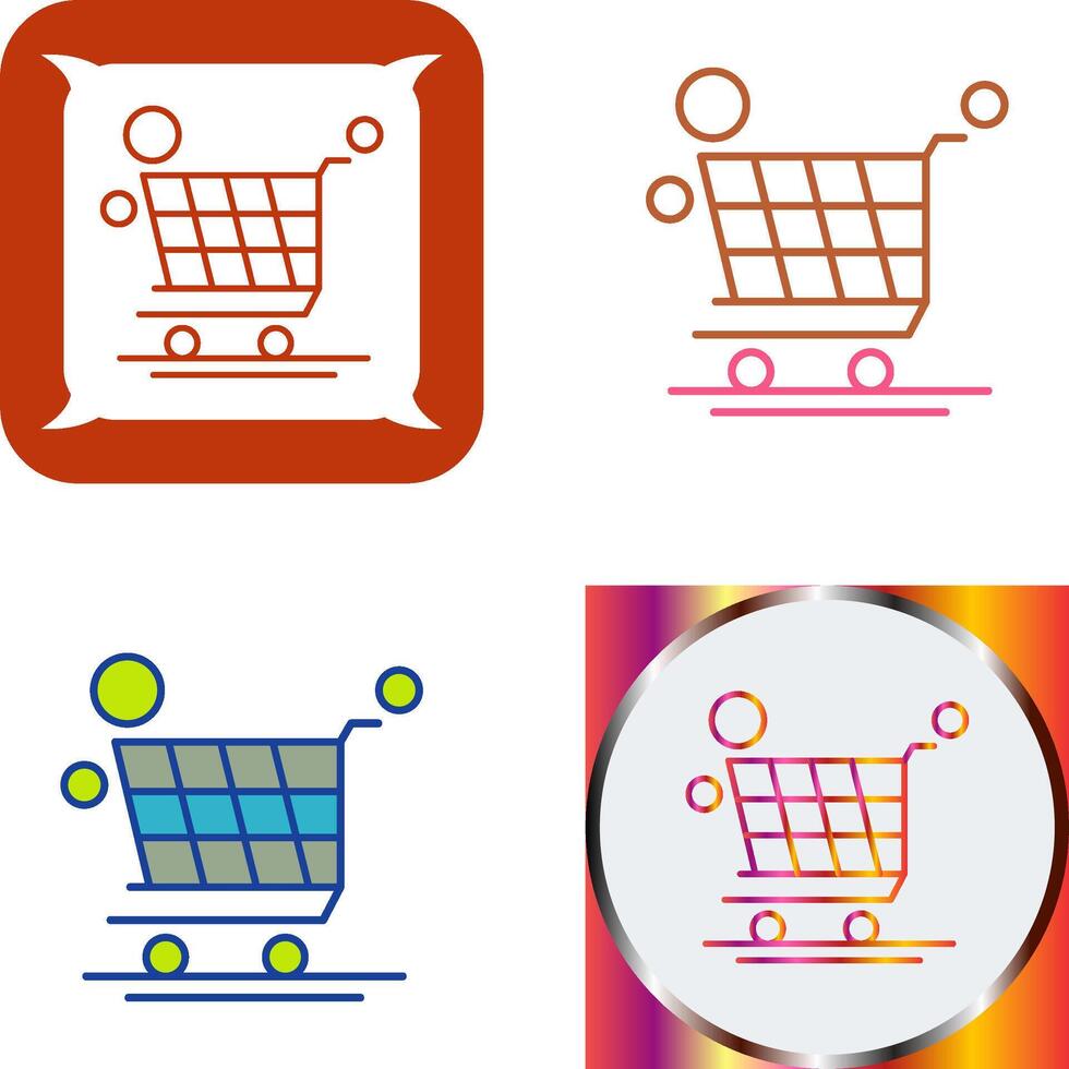 Trolley Icon Design vector