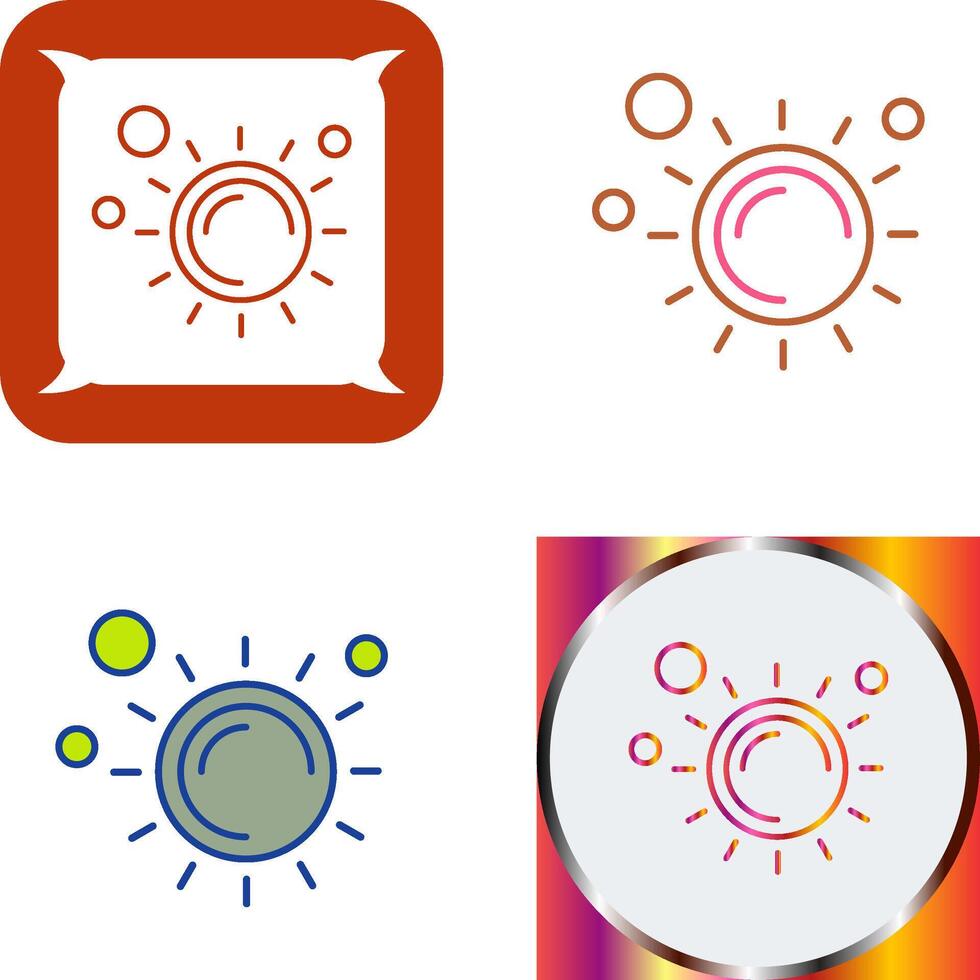 Sun Icon Design vector