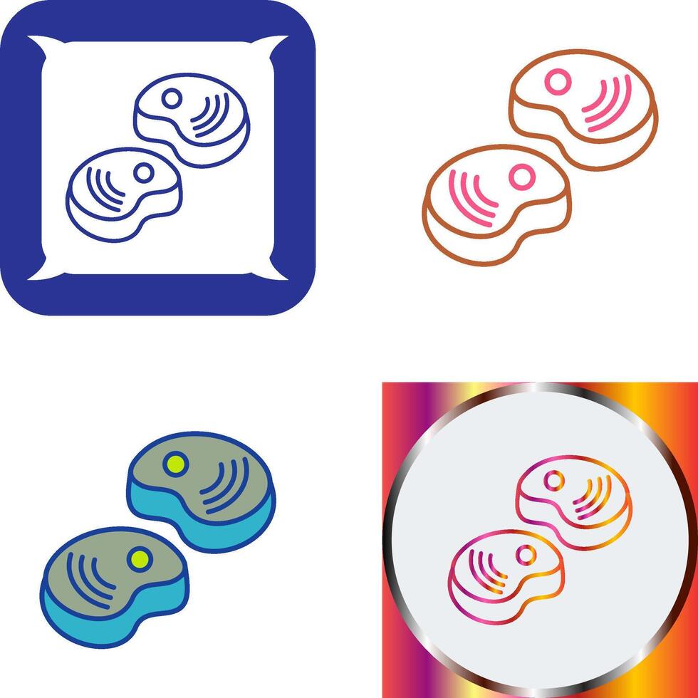 Steak Icon Design vector