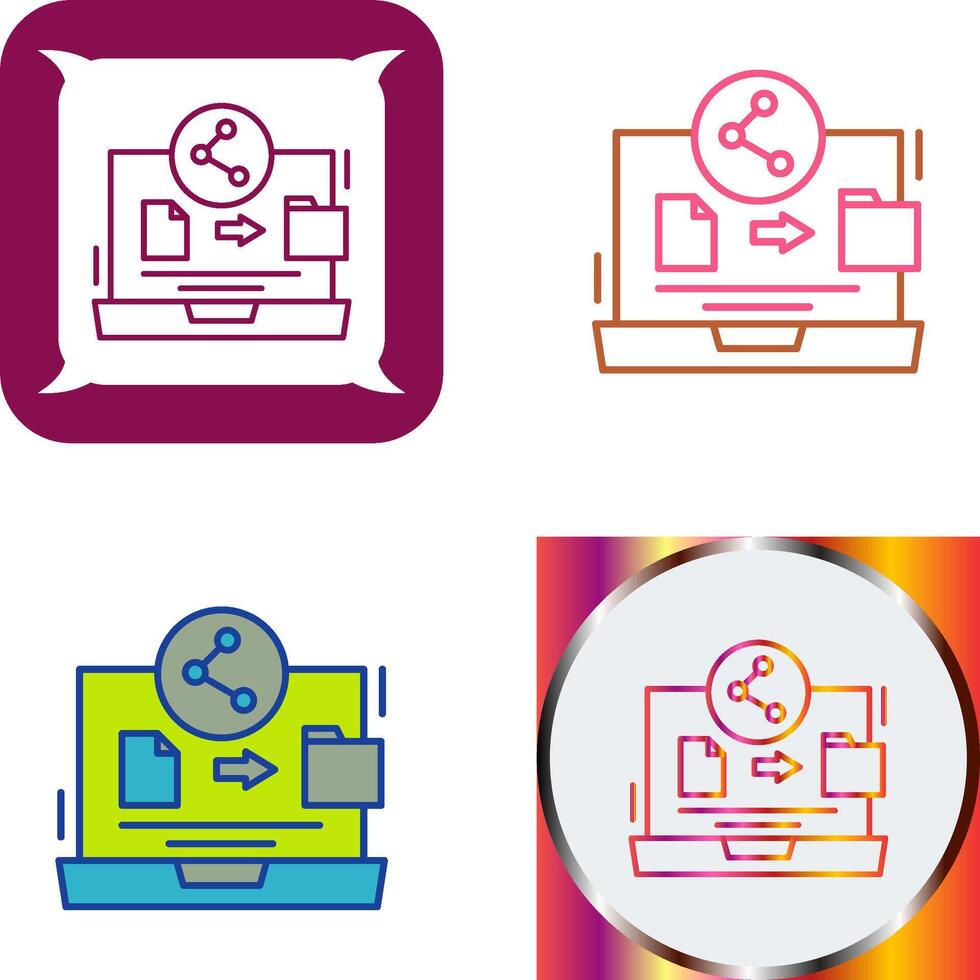 File Share Icon Design vector