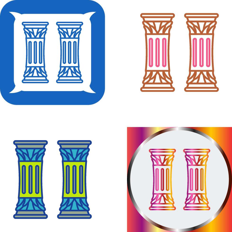 Column Icon Design vector