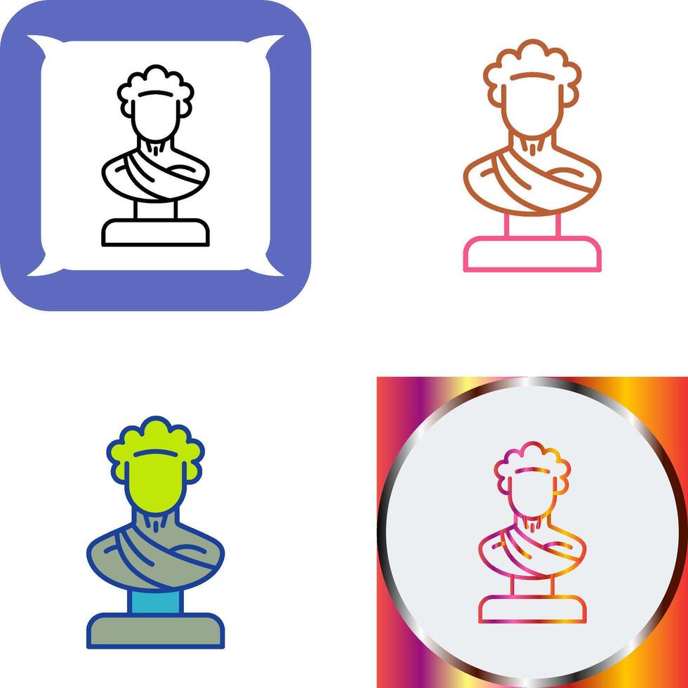 Statue Icon Design vector