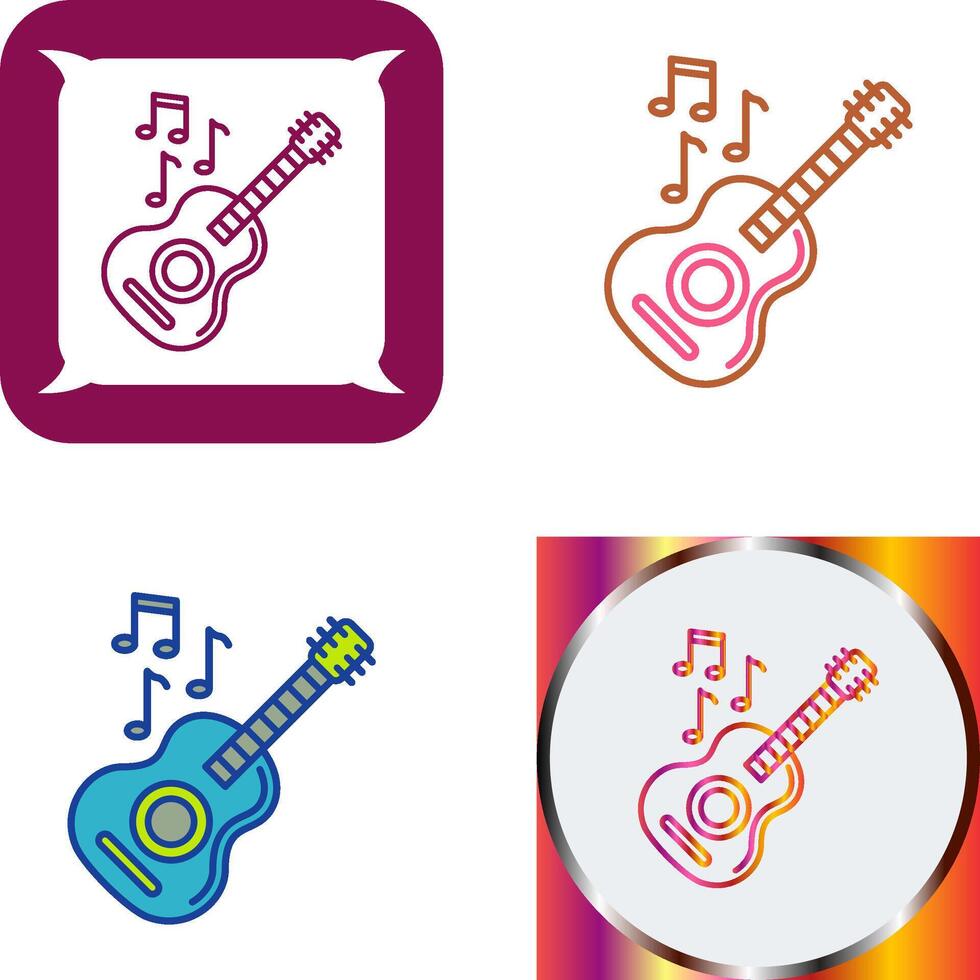 Guitar Icon Design vector