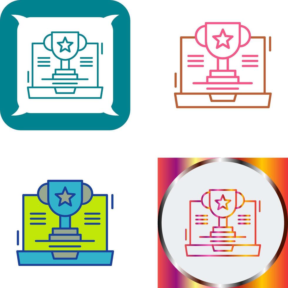 Trophy Icon Design vector